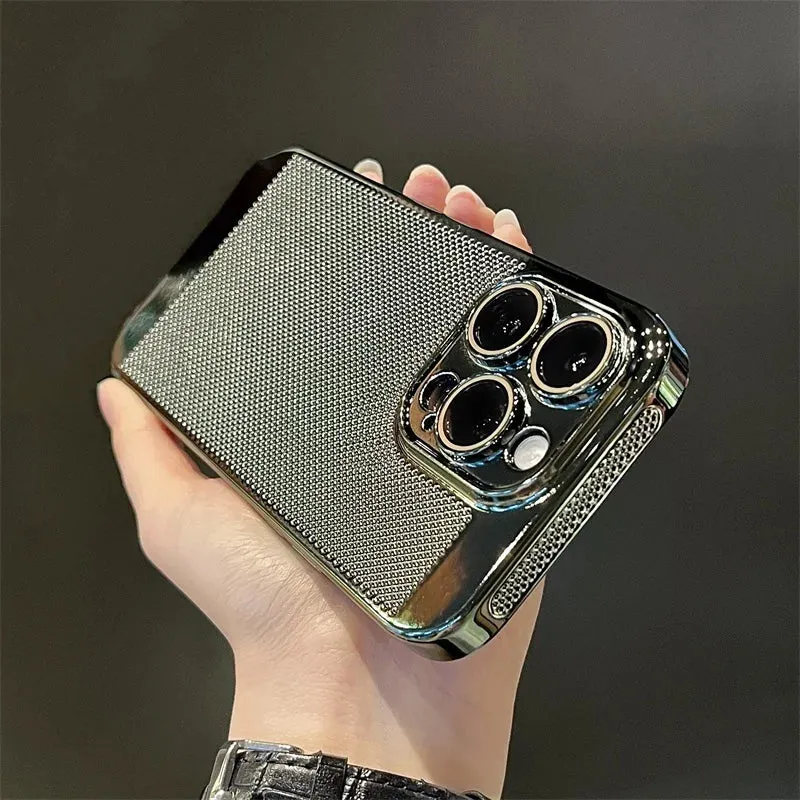 Glossy Plating Cool Feel Hard Back Cover Case For iPhone