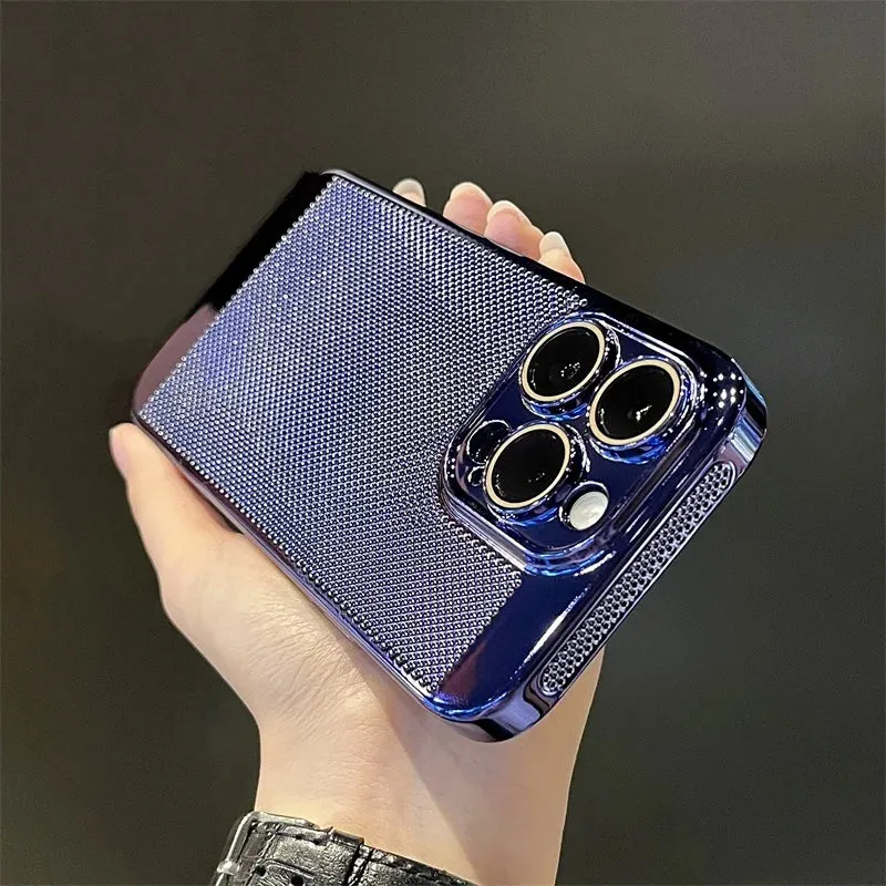 Glossy Plating Cool Feel Hard Back Cover Case For iPhone