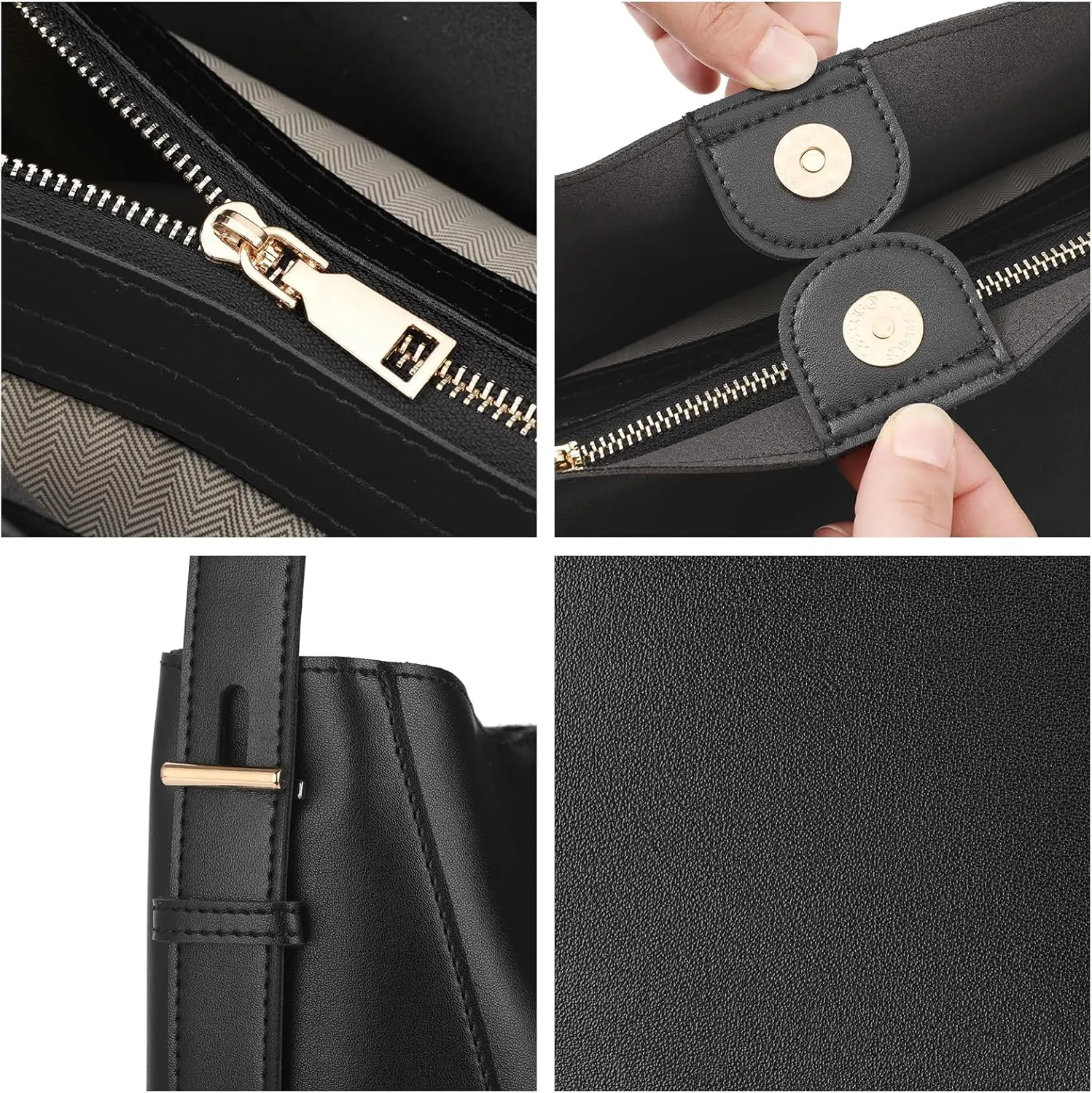 GOIACII Leather Tote Bag for Women - Shoulder Bag with Top Handle
