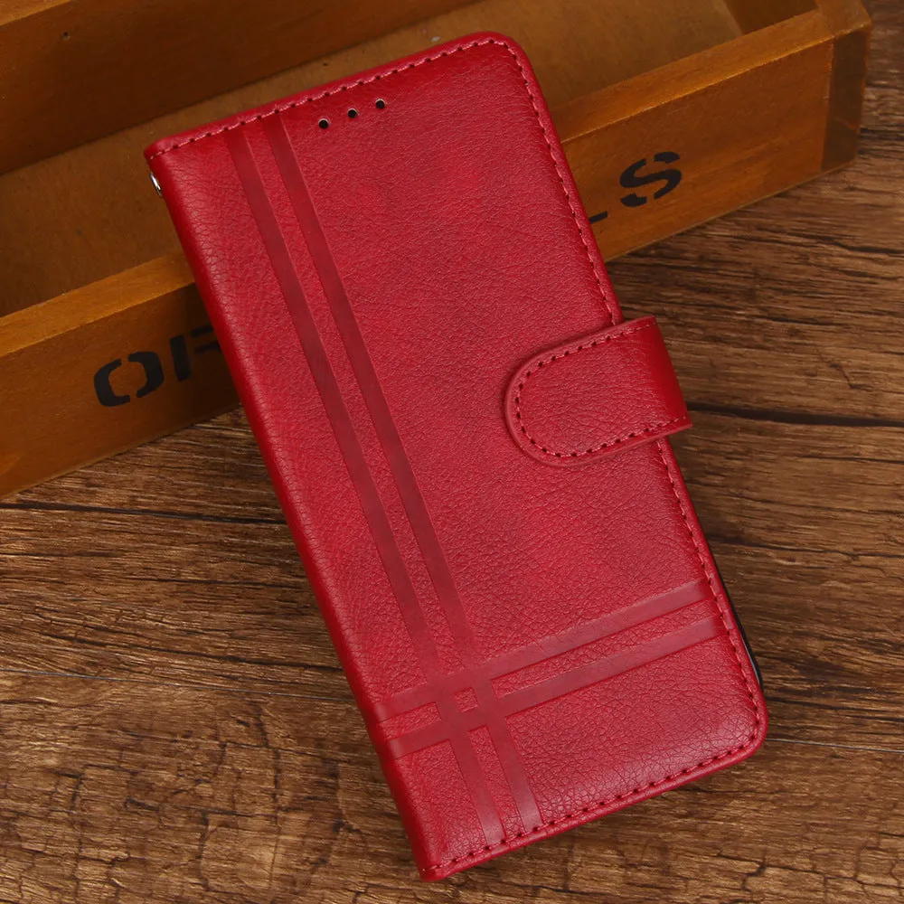 Google Pixel 6A/7/7Pro Mobile Phone Case Simple Lychee Pattern Flip Wallet Card Insertion