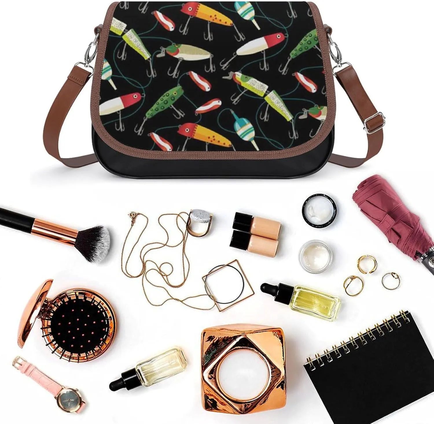 Gothic Magic Witch Witchy Fashionable And Exquisite Shoulder Bag, Convenient Leather Crossbody Bag for Going Out