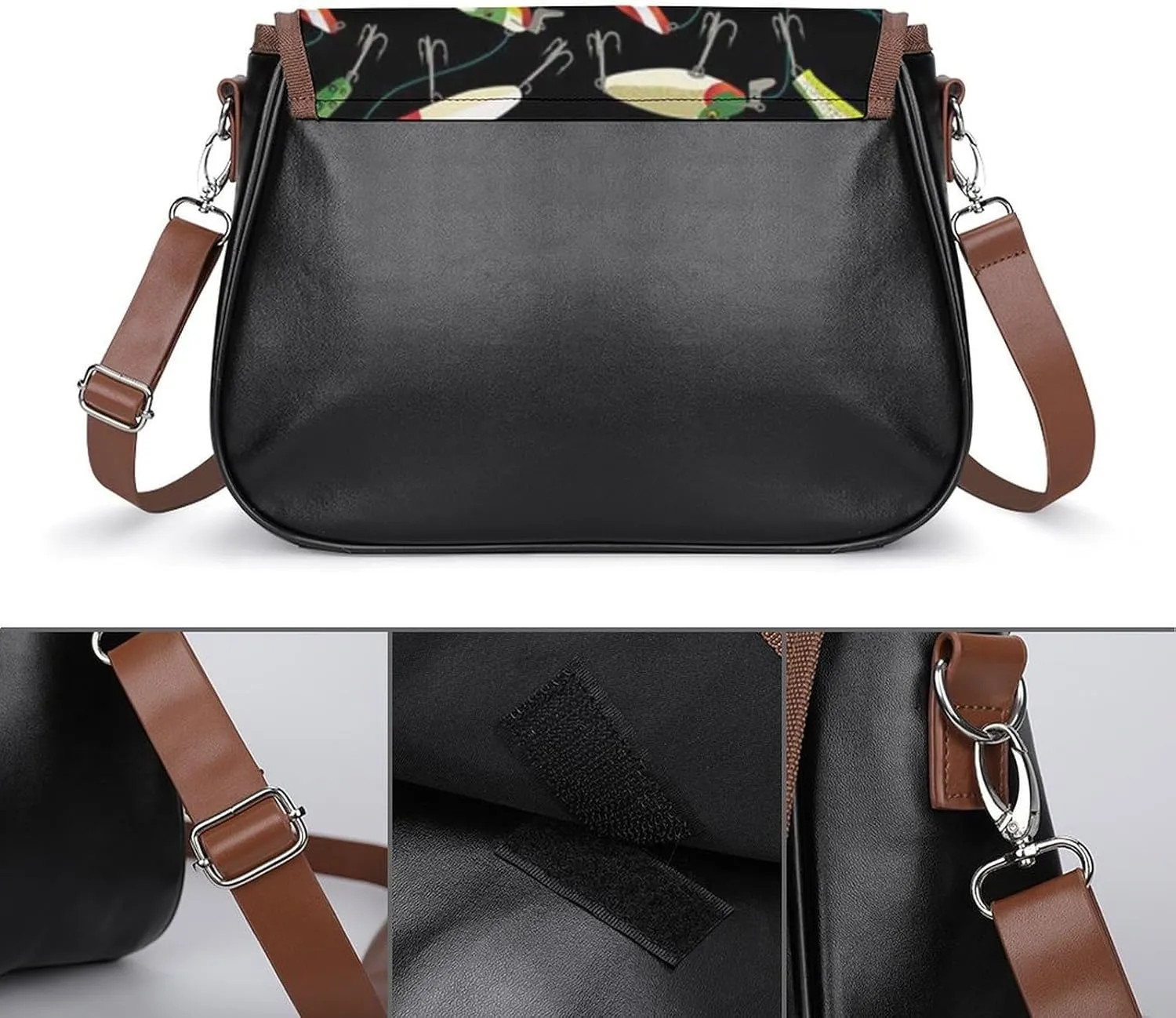 Gothic Magic Witch Witchy Fashionable And Exquisite Shoulder Bag, Convenient Leather Crossbody Bag for Going Out