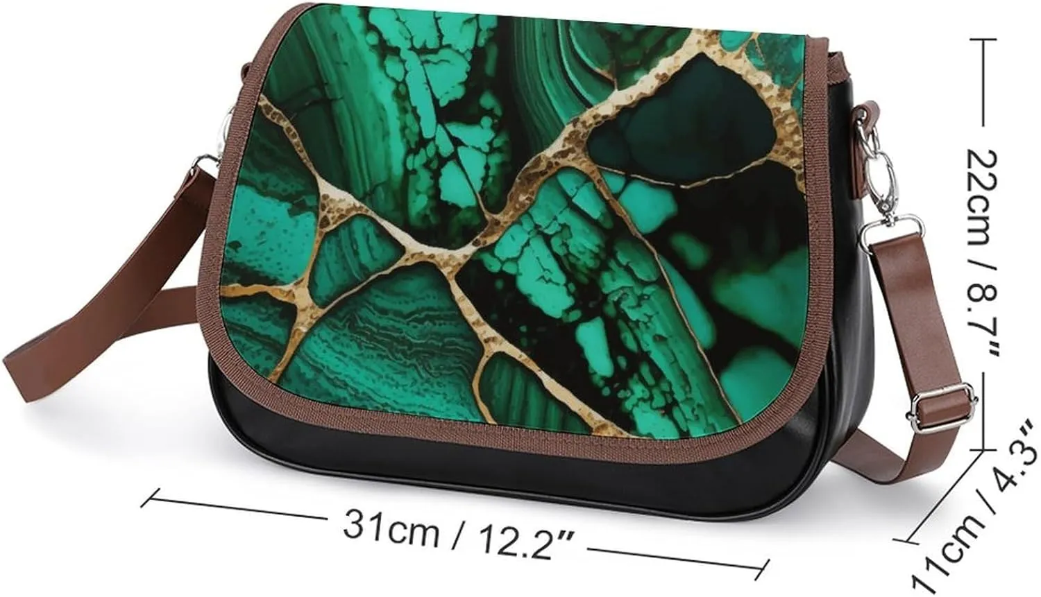 Gothic Magic Witch Witchy Fashionable And Exquisite Shoulder Bag, Convenient Leather Crossbody Bag for Going Out