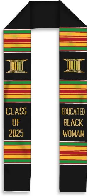 Graduation Stole African American, Black Grads Matter African Sash, Graduation Sash Class of 2025