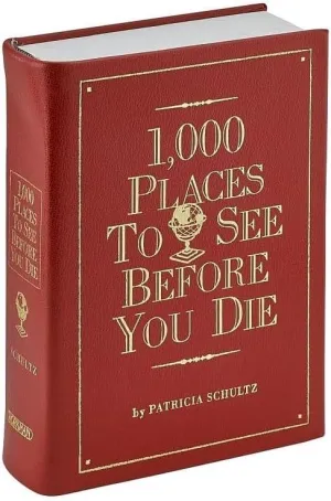 Graphic Image 1000 Places to See Before You DIE by Patricia Schultz - Red Leather -