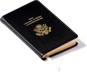 Graphic Image The United States Constitution and Related Documents | Published and Bound in the USA | Genuine Leather Soft Cover | Pocket Size (3.13" x 5.25", Black)
