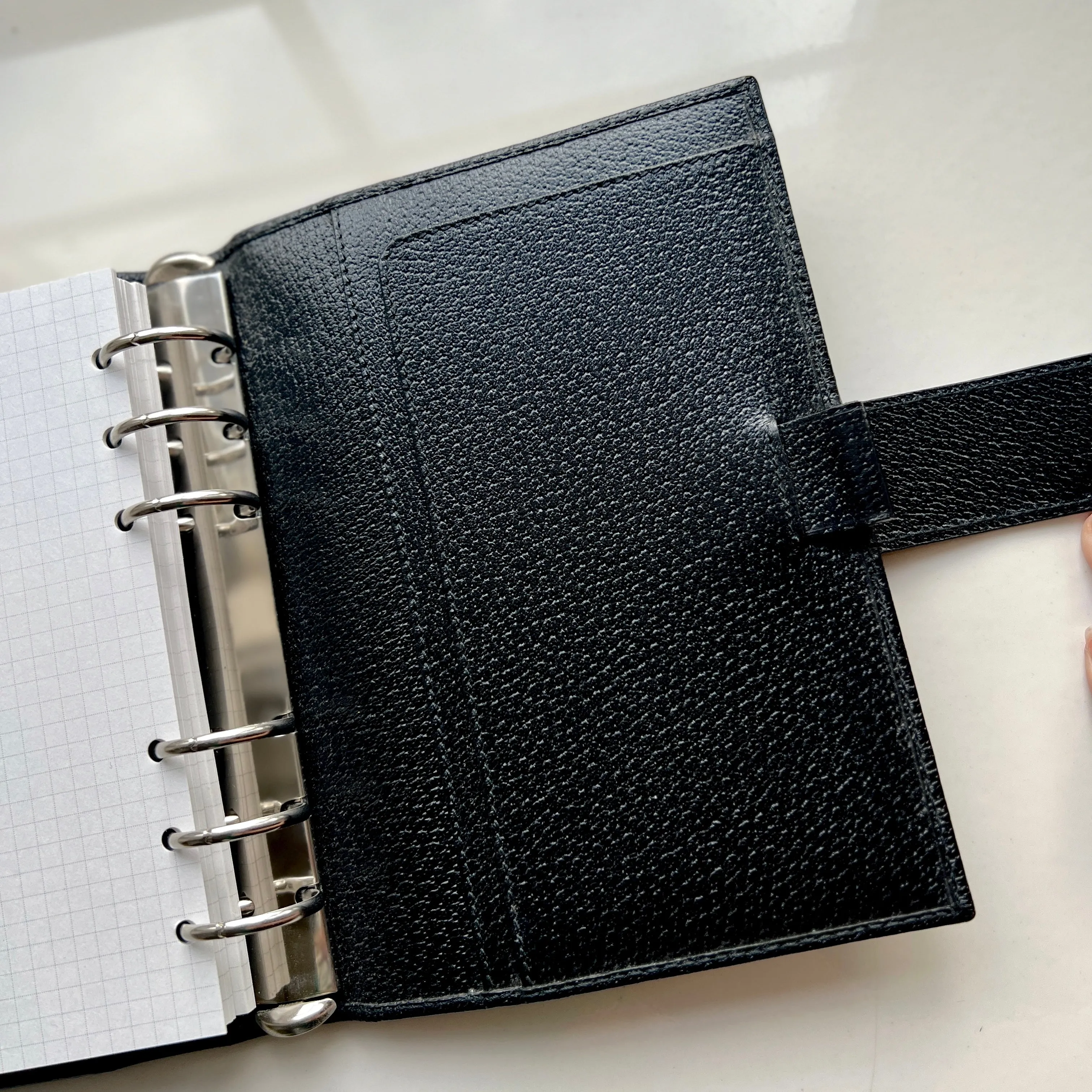 Gucci Black Monogram MM Agenda
