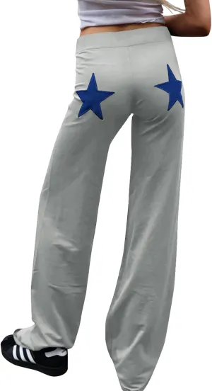 GUOLEZEEV Women Sweatpants Open Bottom Drawstring Elastic Waist Wide Leg Spring/Fall Pants with Pockets
