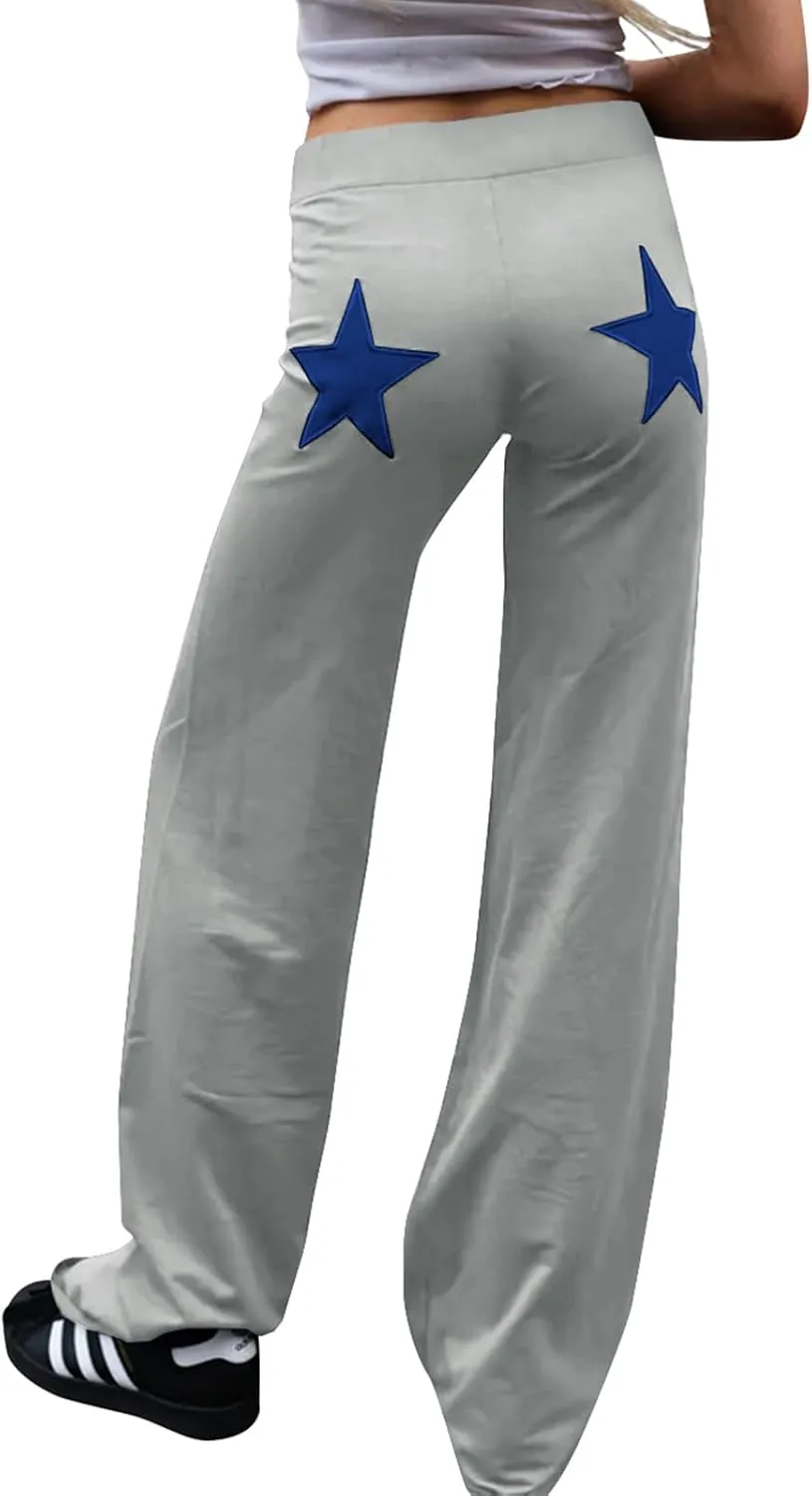 GUOLEZEEV Women Sweatpants Open Bottom Drawstring Elastic Waist Wide Leg Spring/Fall Pants with Pockets