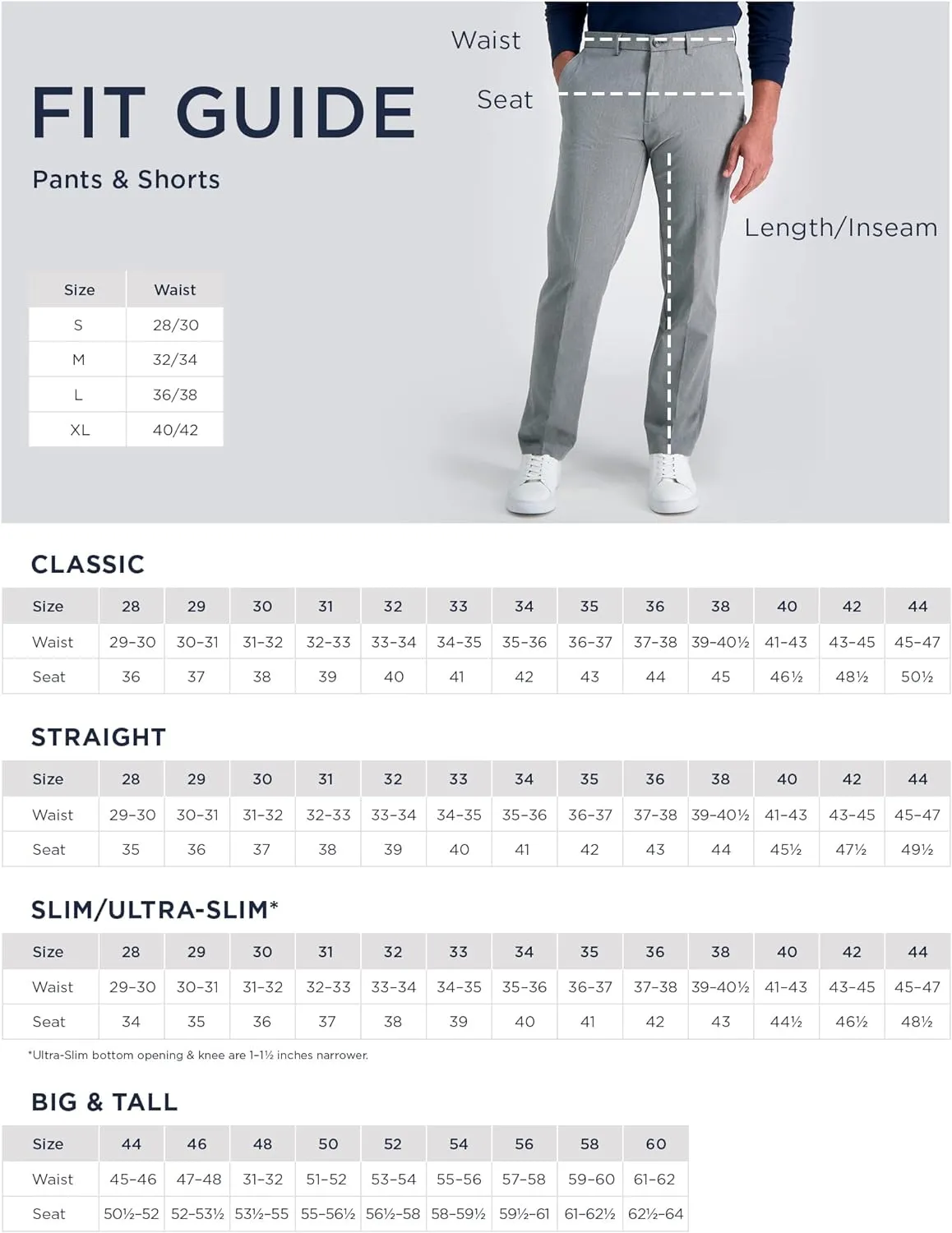 Haggar Men's Classic Fit Soild Stretch Suit Separate Pant (Regular and Big and Tall)