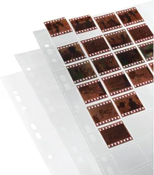Hama Negative/Unmounted Slide File Storage Sleeves, Each Holding 40 Single 24 x 36 mm Frames, Polypropylene (Pack of 25)
