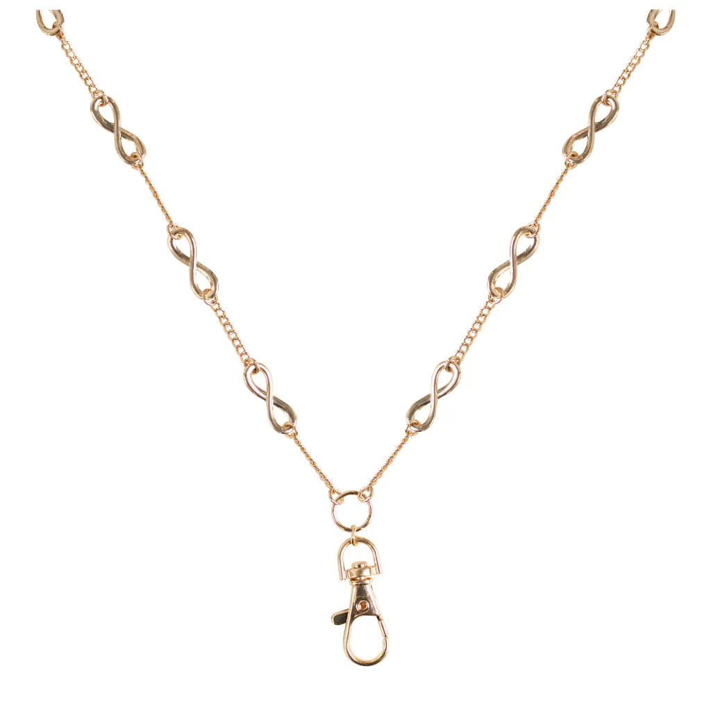 Hannah Infinity Lanyard Necklace (Gold)