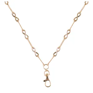 Hannah Infinity Lanyard Necklace (Gold)