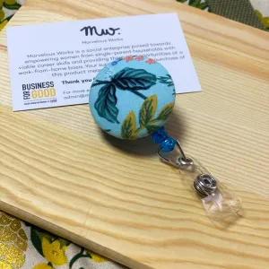 Herb Garden Teal Retractable Badge Reel Only