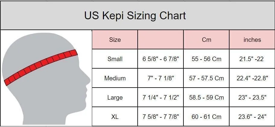 Heritage Robe Men's US Civil War Artillery General's Gold Braids Kepi with Badge – Embrace History in Elegance