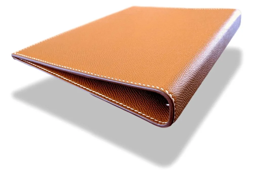 Hermes Rigid Gold Epsom Leather Desk AGENDA COVER M BNEW!