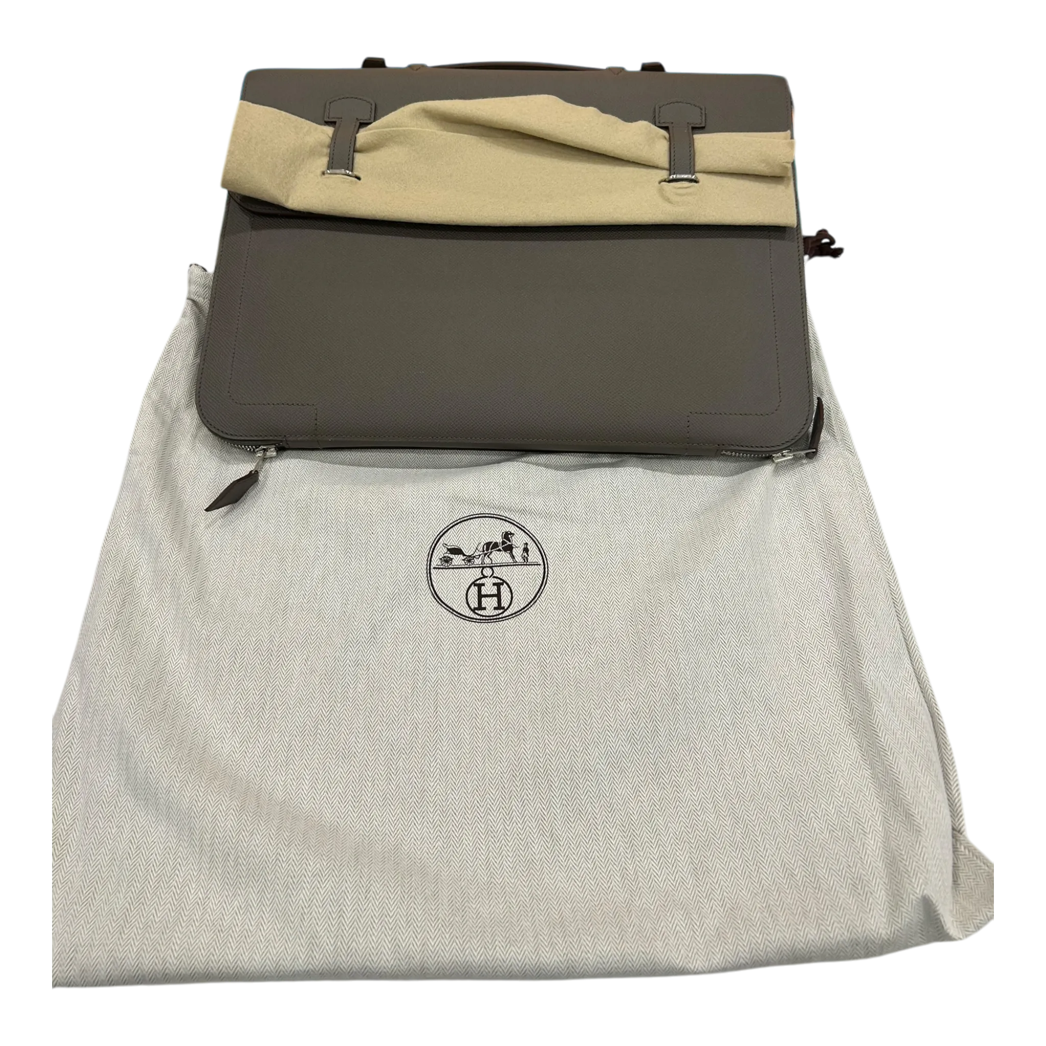 Hermès Serviette 57 Briefcase Veau Epsom