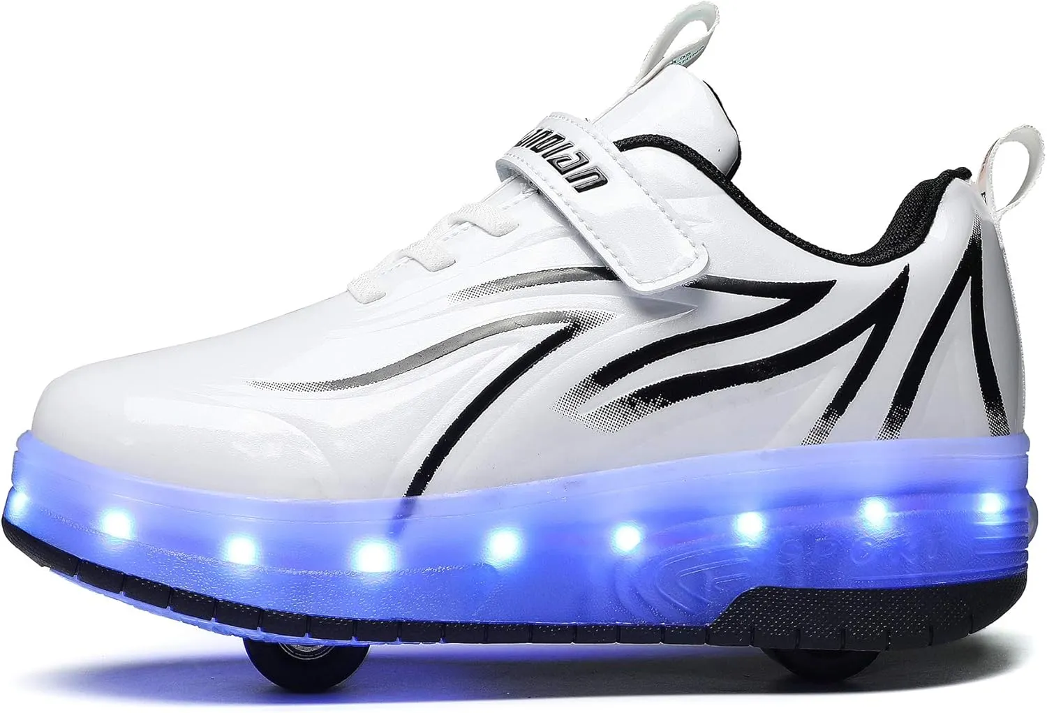 HHSTS Kids Shoes - New Upgraded with Wheels LED Light Color Shoes Shiny Roller Skates Skate Shoes Simple Kids Gifts Boys Girls The Best Gift for Party Birthday Christmas Day