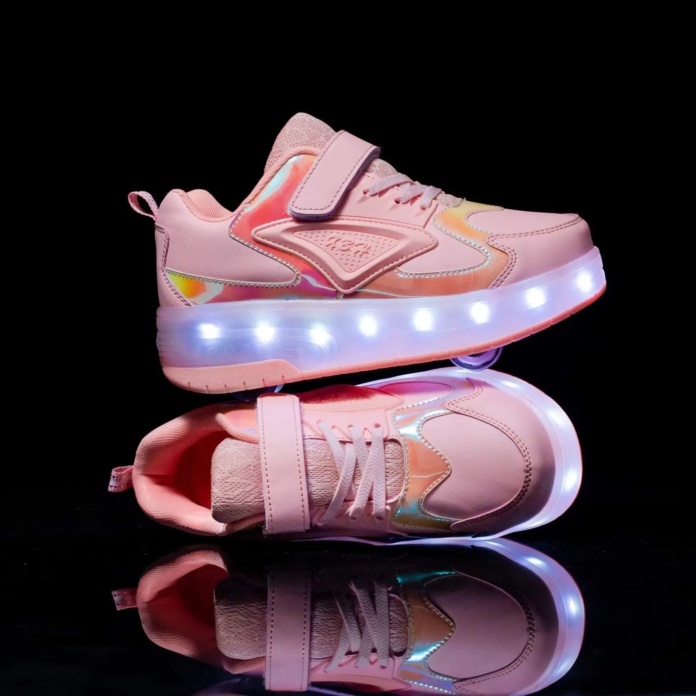 HHSTS Kids Shoes - New Upgraded with Wheels LED Light Color Shoes Shiny Roller Skates Skate Shoes Simple Kids Gifts Boys Girls The Best Gift for Party Birthday Christmas Day