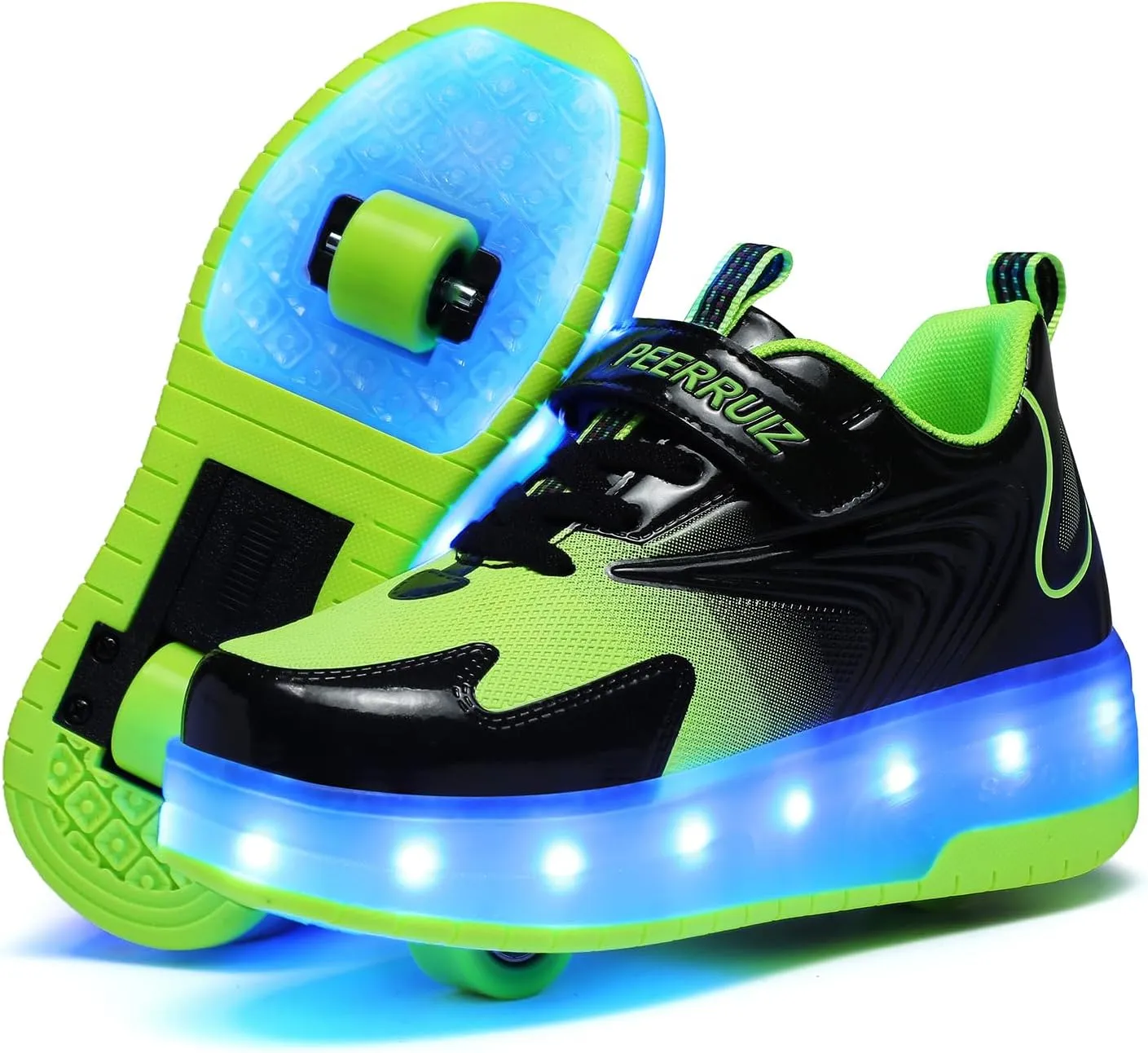 HHSTS Kids Shoes - New Upgraded with Wheels LED Light Color Shoes Shiny Roller Skates Skate Shoes Simple Kids Gifts Boys Girls The Best Gift for Party Birthday Christmas Day