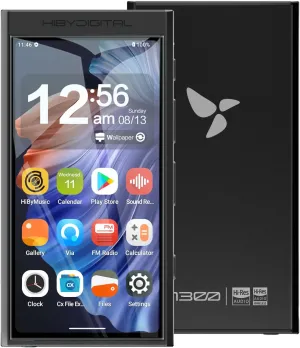 HiBy Digital M300 Android MP3 Player with Bluetooth and WiFi Streaming Player Android 13 Snapdragon 665 HiFi Audio (PCM/DSD) FM Radio Speaker Touchscreen 32GB   2TB Expandable Storage