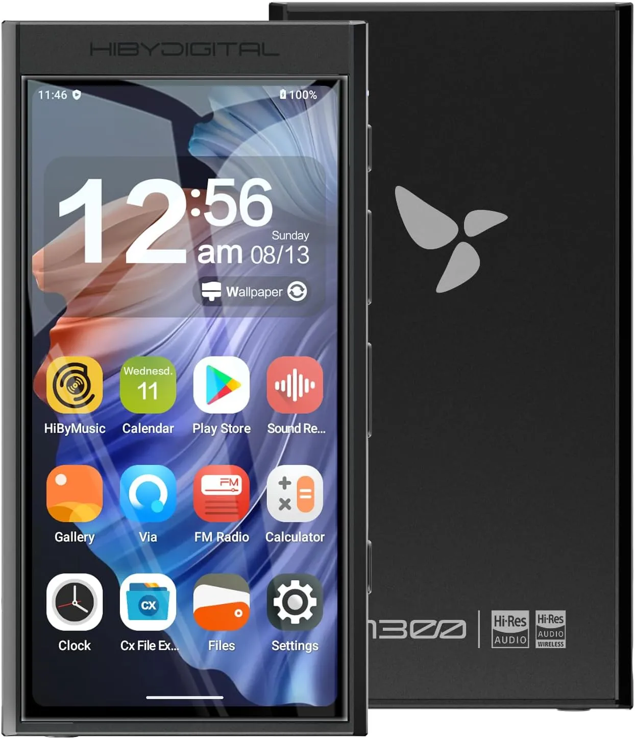 HiBy Digital M300 Android MP3 Player with Bluetooth and WiFi Streaming Player Android 13 Snapdragon 665 HiFi Audio (PCM/DSD) FM Radio Speaker Touchscreen 32GB   2TB Expandable Storage