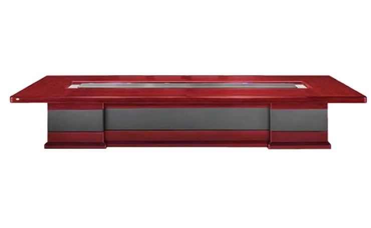 High End Luxury Boardroom Table With Black Leather Detailing - 4000mm / 4200mm / 4400mm / 4600mm / 4800mm / 5000mm / 5200mm