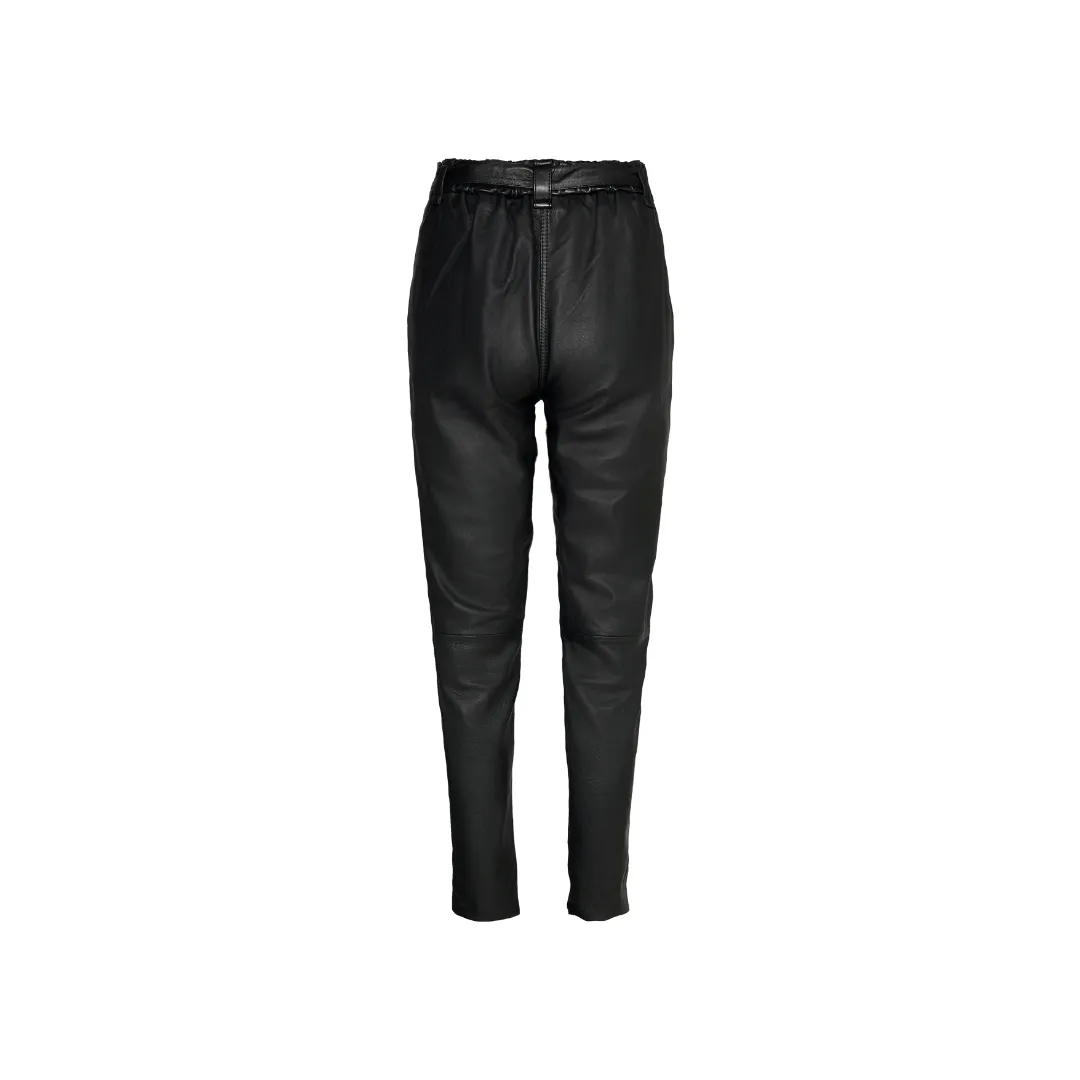 High Waisted leather Trousers