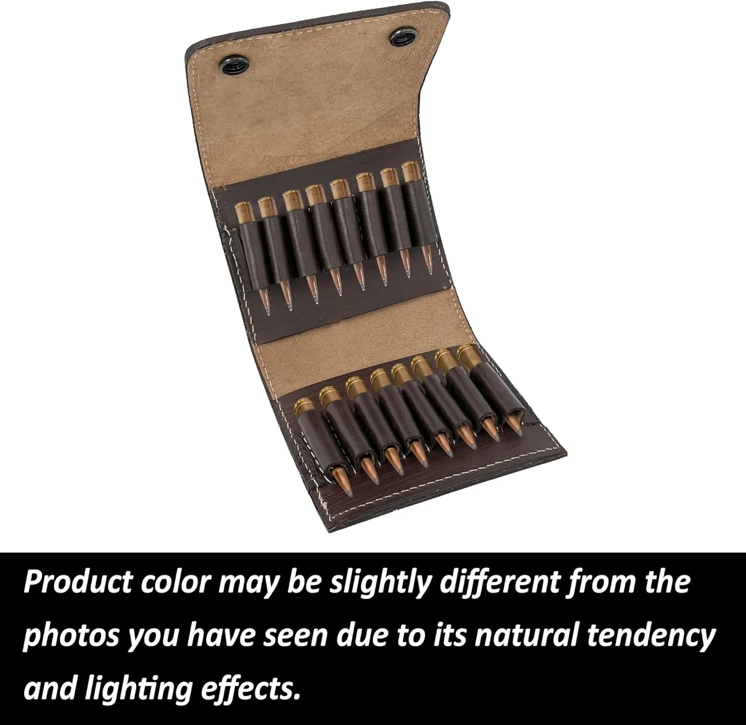 Hulara Leather .222, .223Remington and 5.56 NATO Ammunition Carrier Wallet Shell Pouch Shotgun Shell Ammo Holder Rifle Cartridge Holder