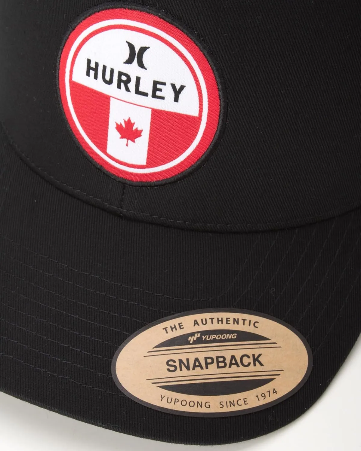 Hurley Men’s Trucker Hat - Flat Brim Mesh Baseball Cap and Hats for Men with Adjustable Snapback Closure