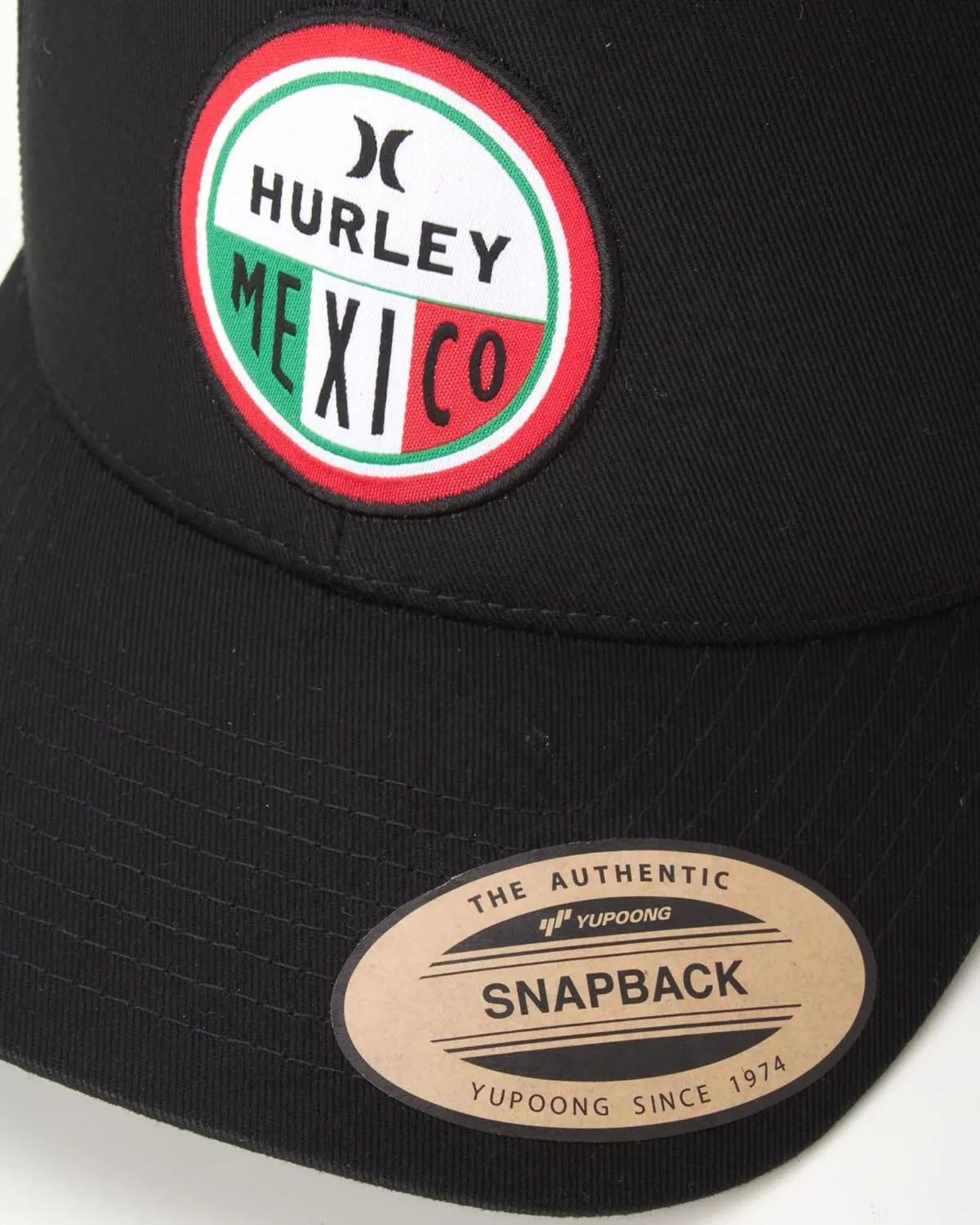 Hurley Men’s Trucker Hat - Flat Brim Mesh Baseball Cap and Hats for Men with Adjustable Snapback Closure