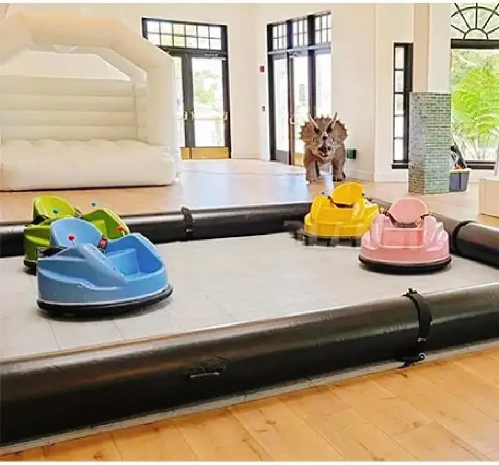 Inflatable Bumper car Racing Track Suitable for Children to Play with, Tube Only, Bottom not Included (White-10 * 10ft)