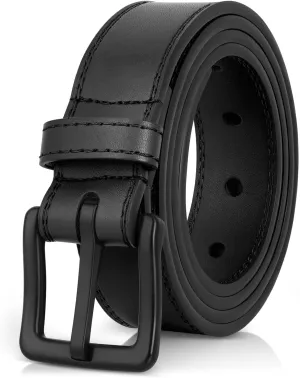 ITAY Metal Free Hypoallergenic Leather TSA Belt Strap, Sturdy Men's Adjustable Nickel Free Belt