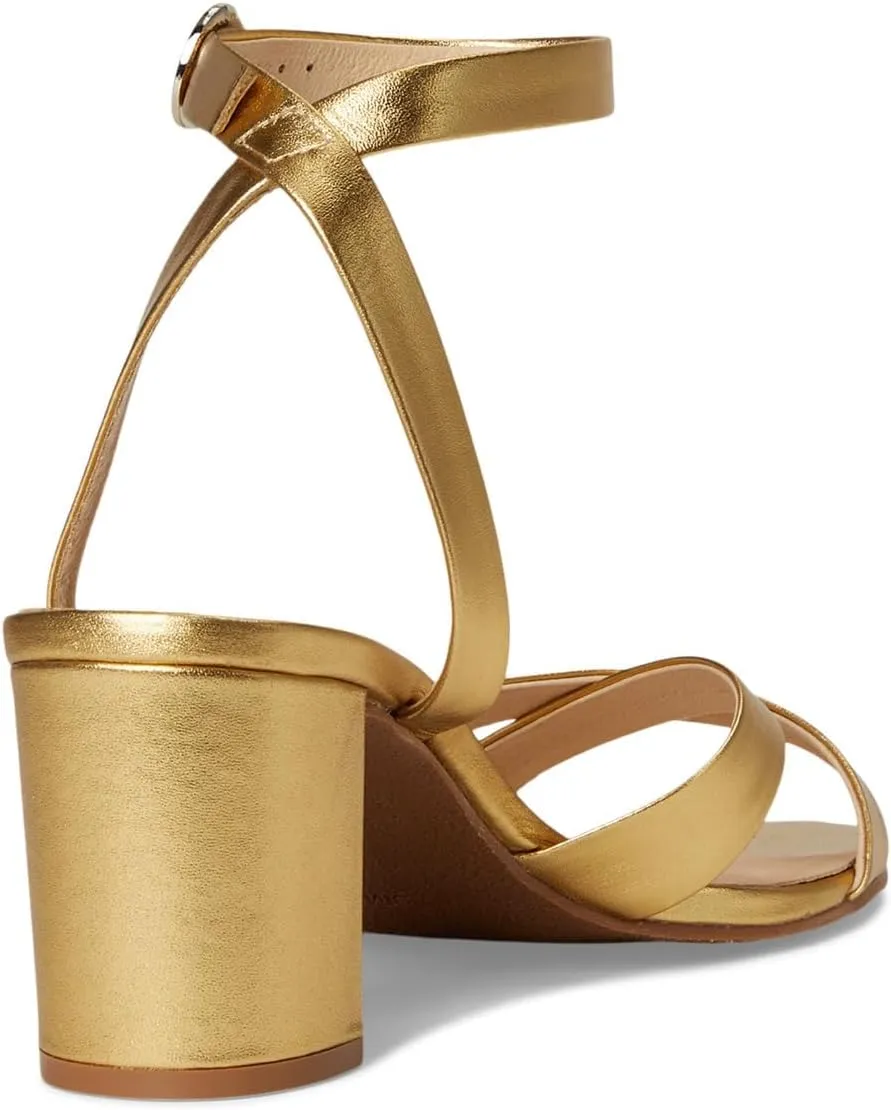 Jack Rogers Women's Peri Mid Heel-Metallic Nappa Heeled Sandal