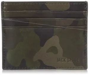 Jack Spade Men's Camo Leather Six-Card Holder