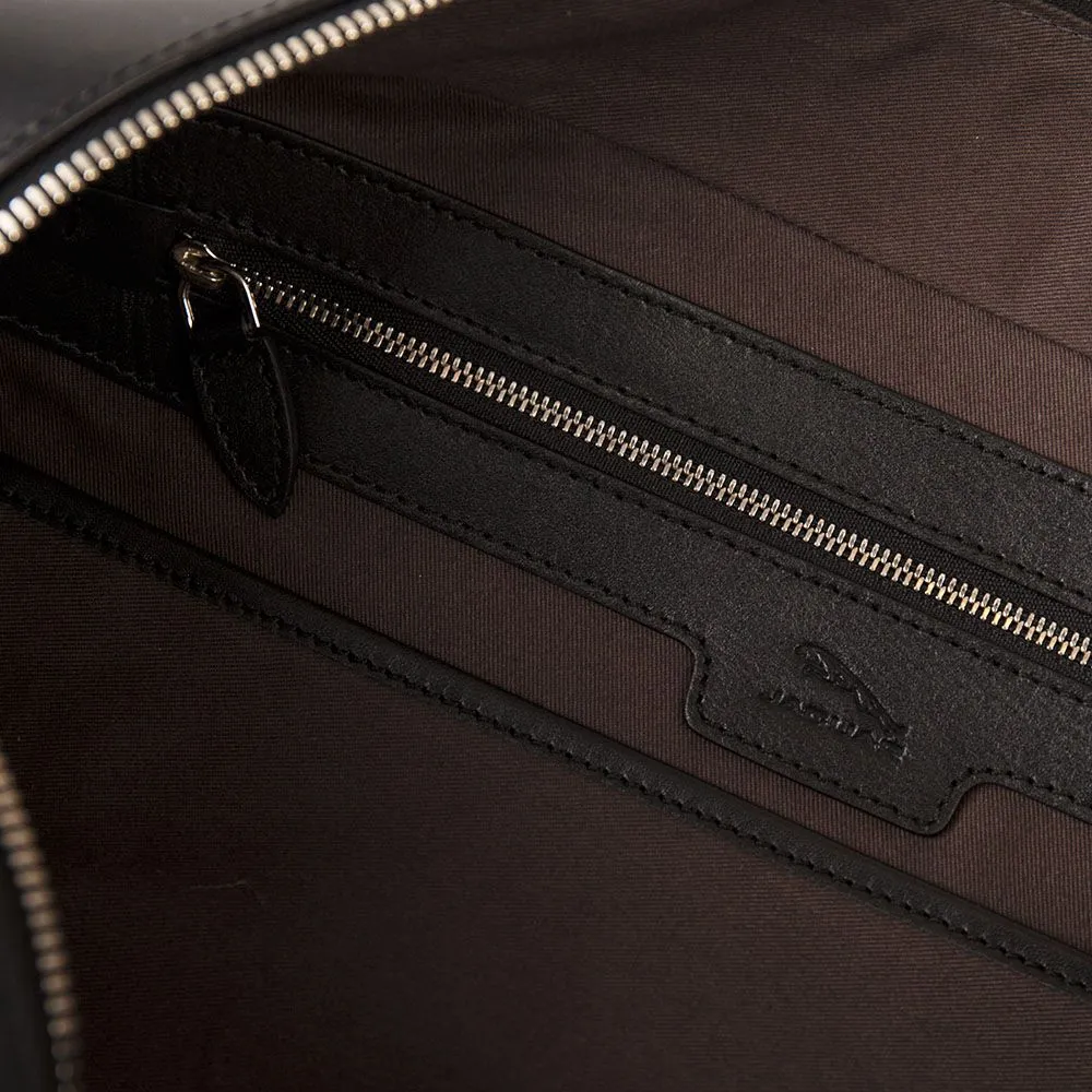 Jaguar Leather Brief Case - Black