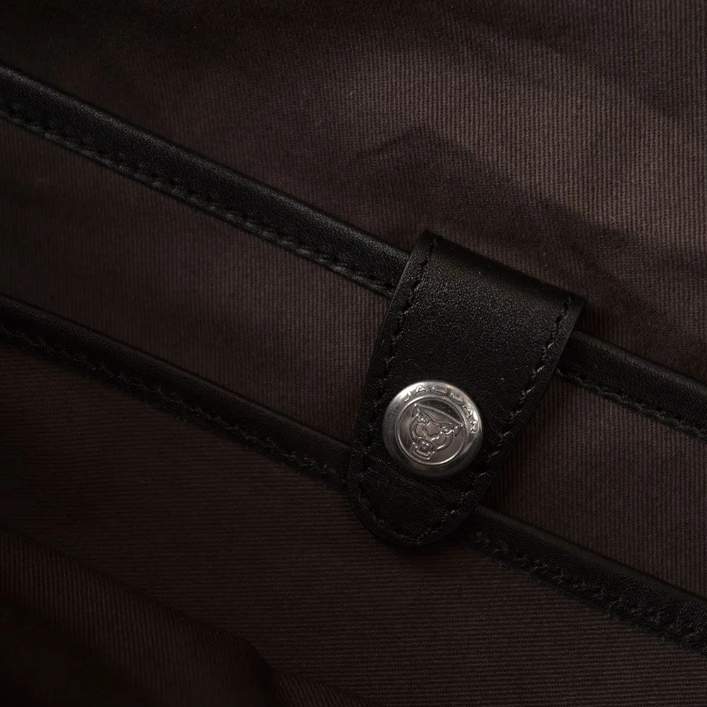 Jaguar Leather Brief Case - Black