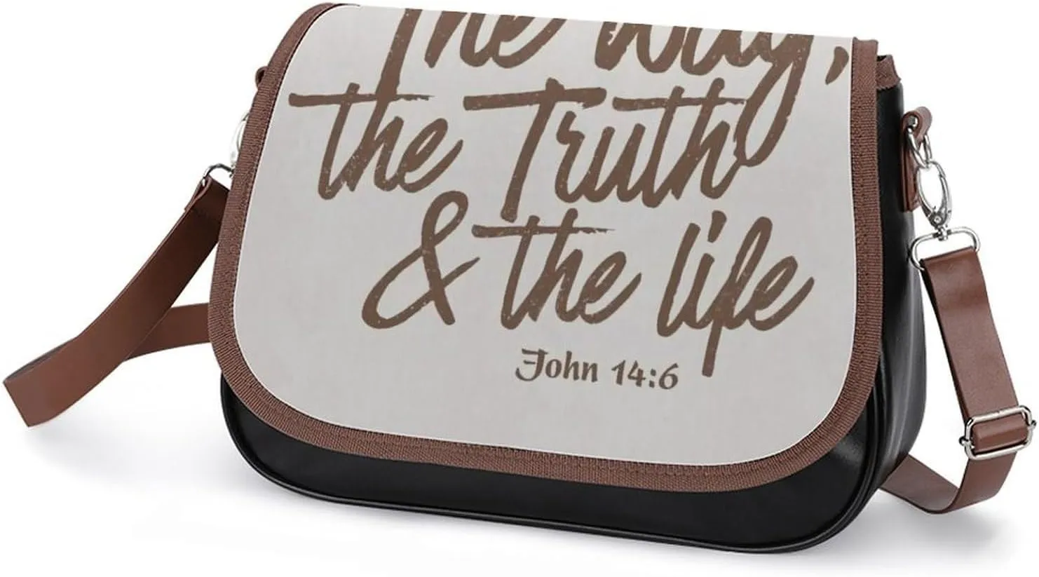 John Leather Shoulder Bag with Detachable Shoulder Strap Versatile for Daily Use
