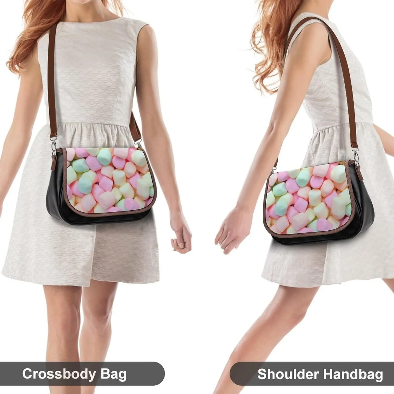 John Leather Shoulder Bag with Detachable Shoulder Strap Versatile for Daily Use