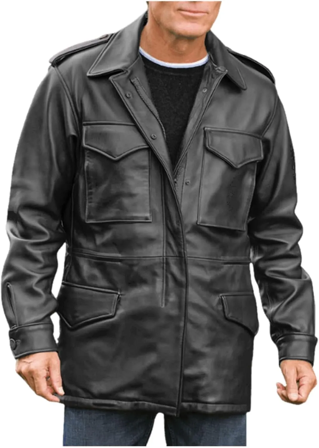 John Rambo M65 Military US Army Olive Green Cotton Coat Jacket Sylvester Stallone
