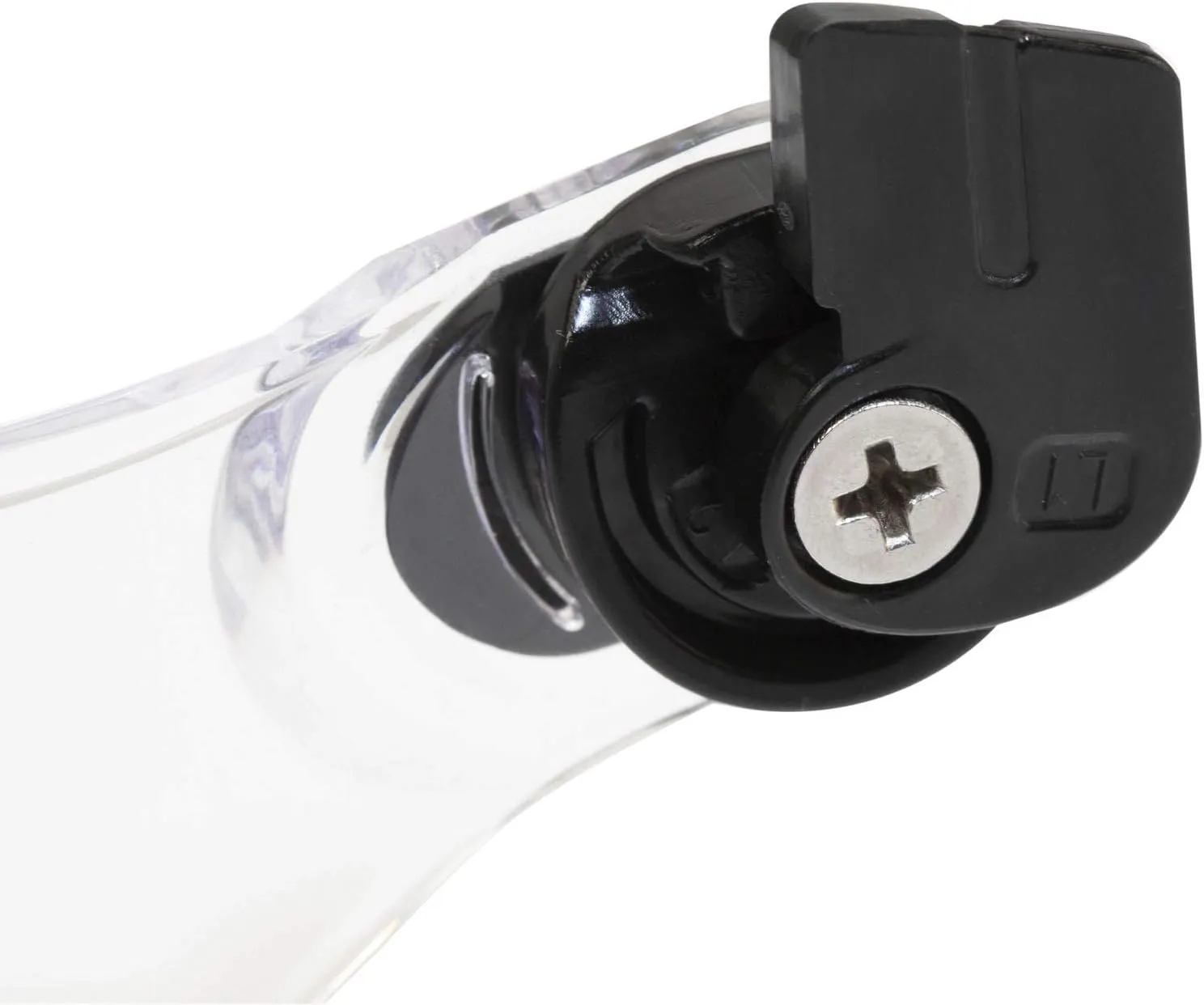 JORESTECH Sliding Retractable Integral Visor Shield for Helmet Mounted Eye Protection PPE (Transparent)