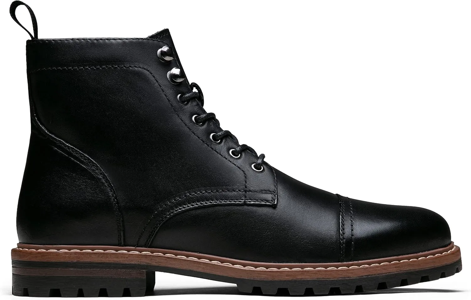 Jousen Mens Boots Premium Leather Cap Toe Casual Boots Chukka Dress Boots for Men