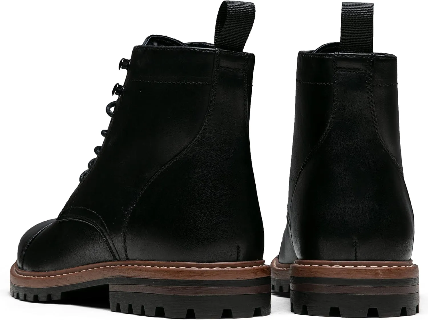 Jousen Mens Boots Premium Leather Cap Toe Casual Boots Chukka Dress Boots for Men