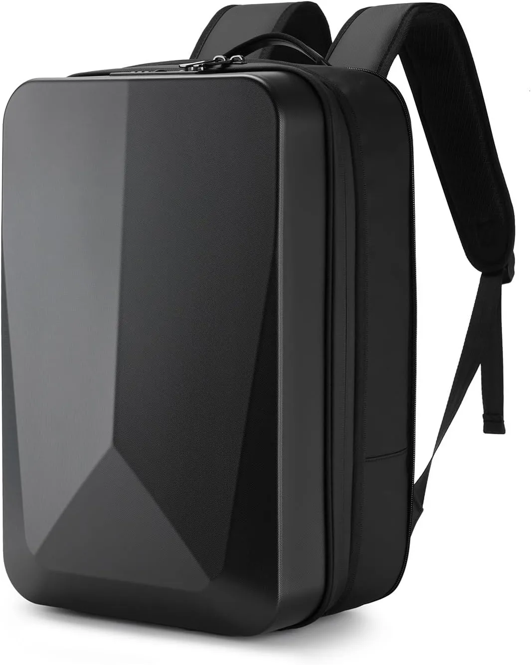 JUMO CYLY Anti-Theft HardShell Laptop Backpack, Expandable Waterproof Travel Backpack with USB Charging Port TSA Lock Gaming Computer Bag Business for 17 Inch