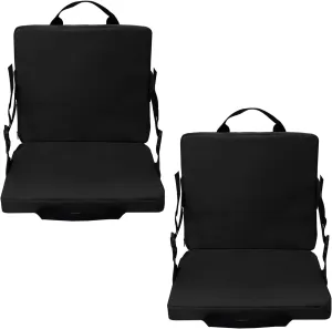 JUOPZKENN 2pcs Outdoor Seat Back Cushion Camping Pad Sleeping Pad for Camping Sit Pad Folding Stadium Seat with Back Support for Camping and Concerts(#1)