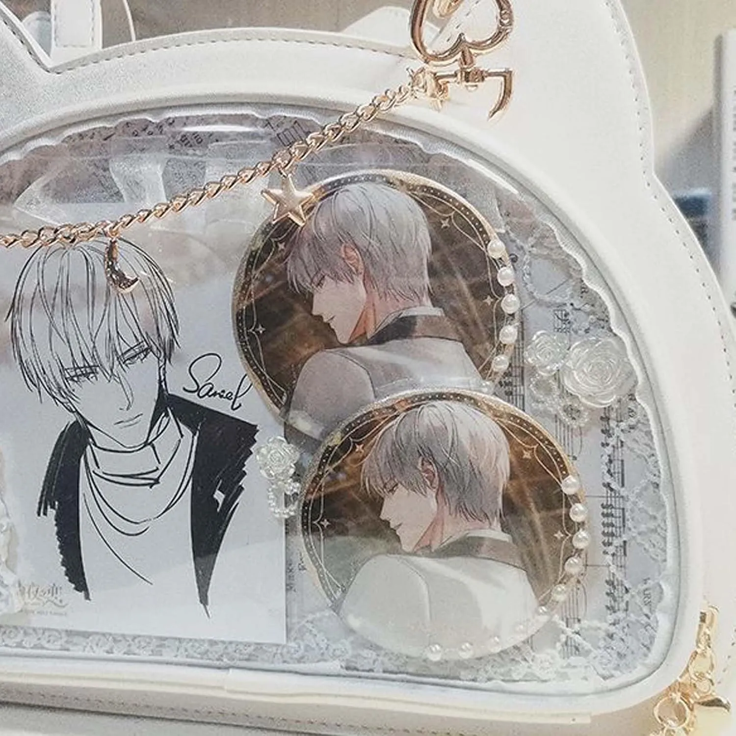 Kawai cat ita bag Pin Display Ita Bag fashion Handbag Shoulder Bag for Women