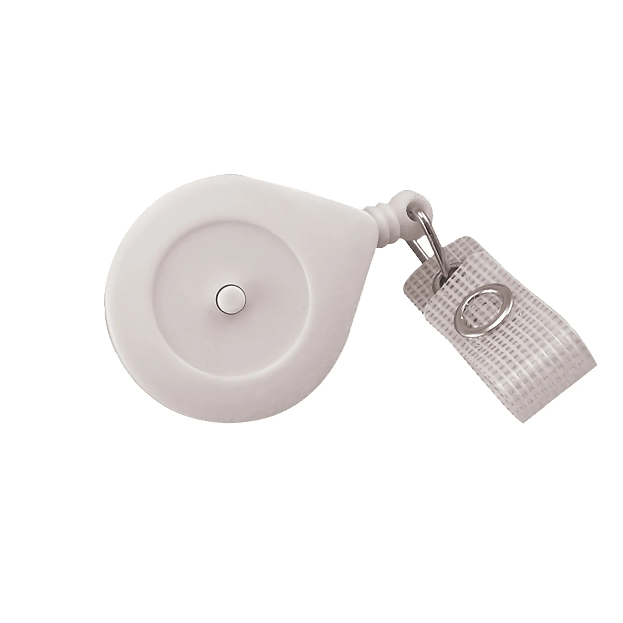 Kevron Retractable Badge Reel Clip On, White
