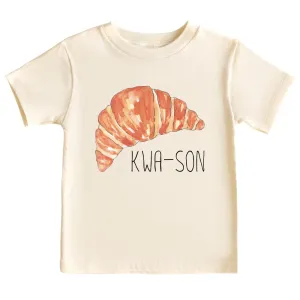 Kids Tshirt Baby Onesie® Kwa-son cute Croissant Baby Bodysuit Newborn Outfit Baby Shower Gift (Short Sleeve Natural, 3T)