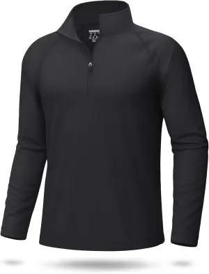 KINSWT Men's Long Sleeve UPF 50  Golf Shirts 1/4 Zip Pullover Lightweight SPF UV Sun Protection Quarter Zip Shirts