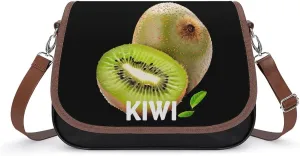 Kiwi Women's Crossbody Bags PU Leather Shoulder Bag Handbag Purse Messenger Bag with Shoulder Strap